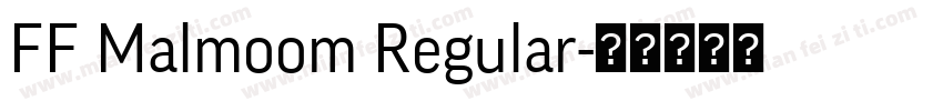 FF Malmoom Regular字体转换
